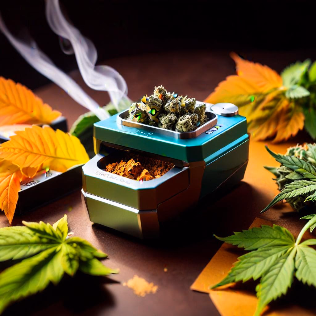 A collection of awesome weed grinders displayed on a table.