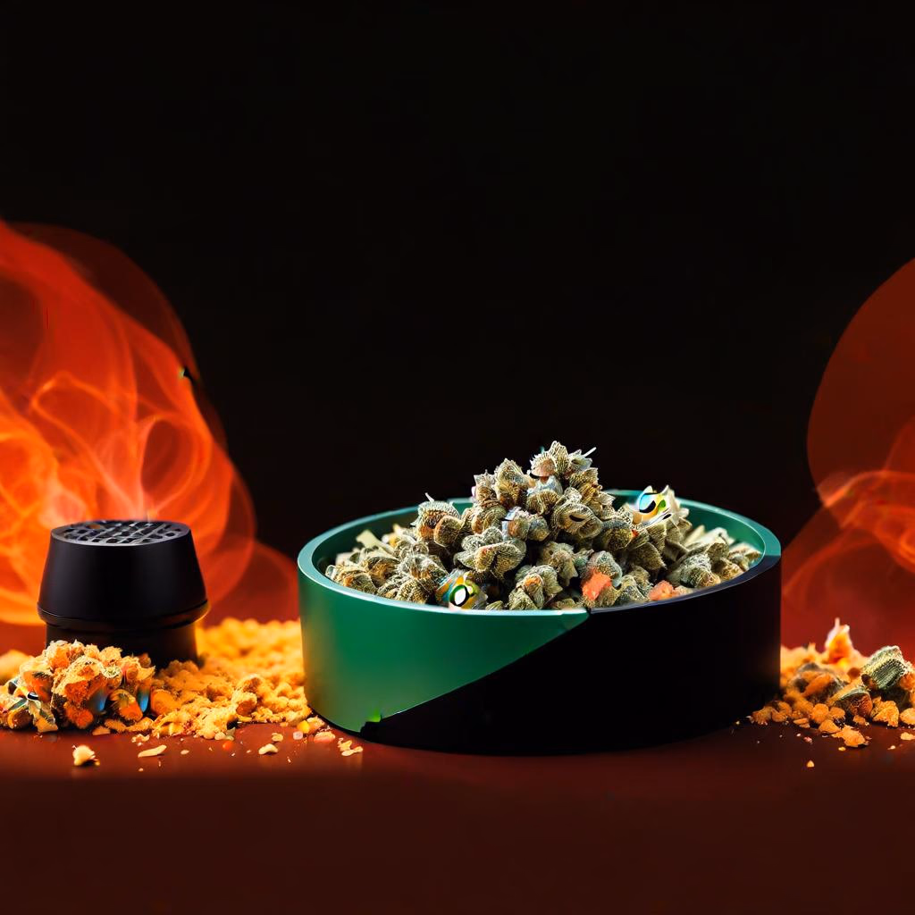 Premium weed grinders for connoisseurs showcased in an elegant setting.