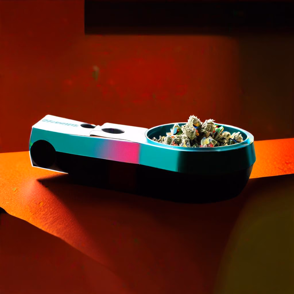 Innovative grinder designs on a table.