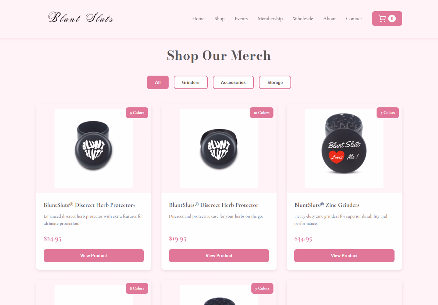 Desktop store view