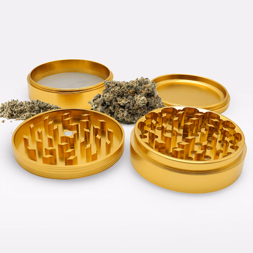 A black matte coated grinder