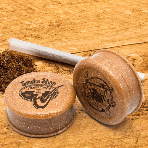 A Santa Cruz Shredder displayed among various herb grinders, emphasizing its all-around capabilities.