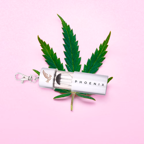 A biodegradable custom rolling tray with a purse